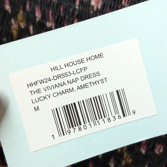 🍋✨ NWT Hill House Viviana Nap Dress In Lucky Charm Amethyst Size m - Picture 7 of 8